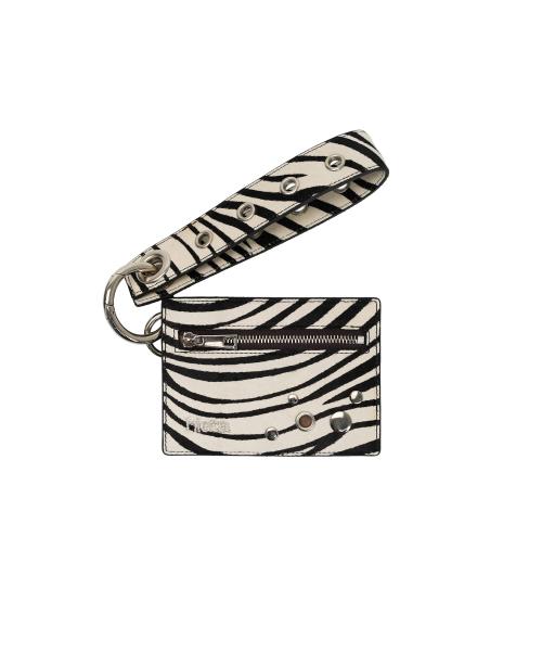 Zoey Wallet Keyring / Zebra