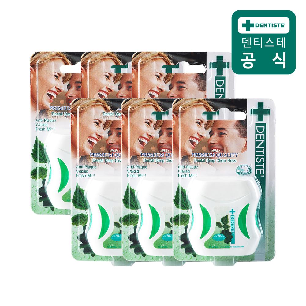 덴티스테 치실 50m 6개 입냄새제거 치석제거