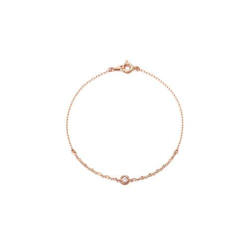 데일리 심플 스톤 10K Gold 팔찌 LWB20030T