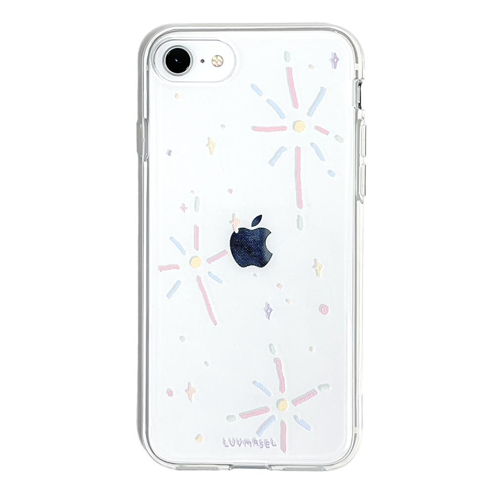 럽마셀 불꽃 투명 젤하드케이스