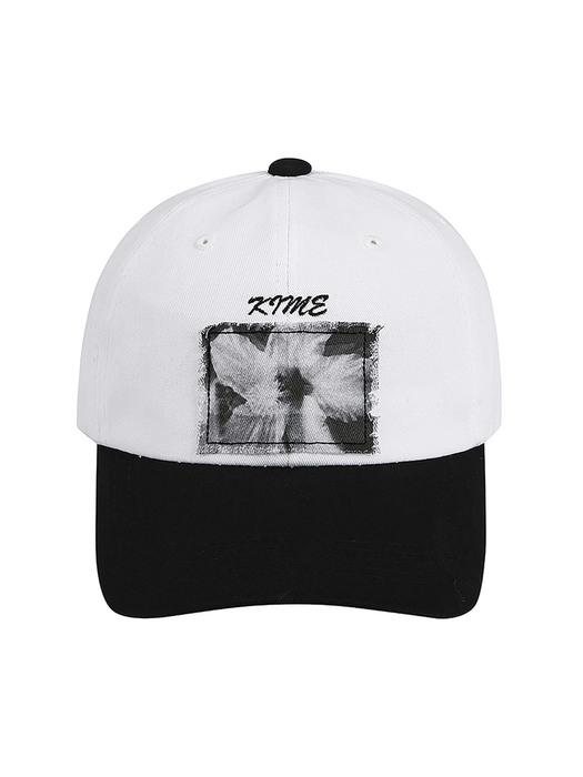 KIME 플라워 볼캡(WHITE)