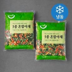 세미원 5종 혼합야채 (냉동)  1kg, 2팩