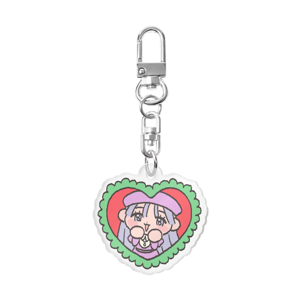 무쿠무쿠스튜디오 둥실둥실 초록하트 키링 ㅣ 마플샵