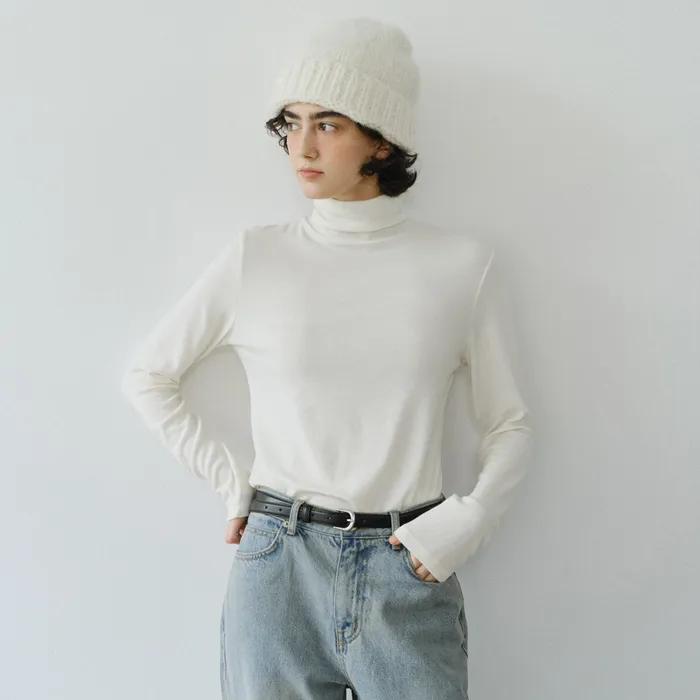 Wool tencel polar t-shirt_5colors