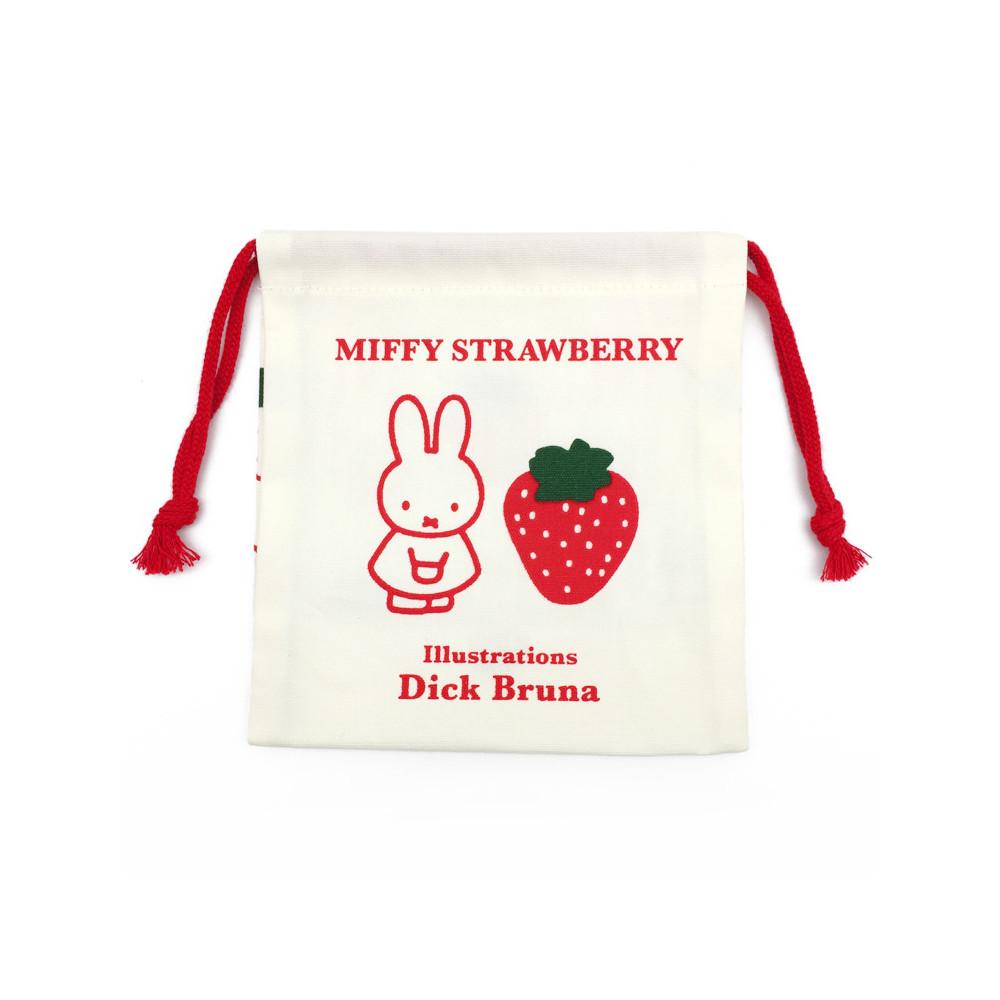 miffy 미피 캐릭터 딸기 시리즈 조리개 파우치