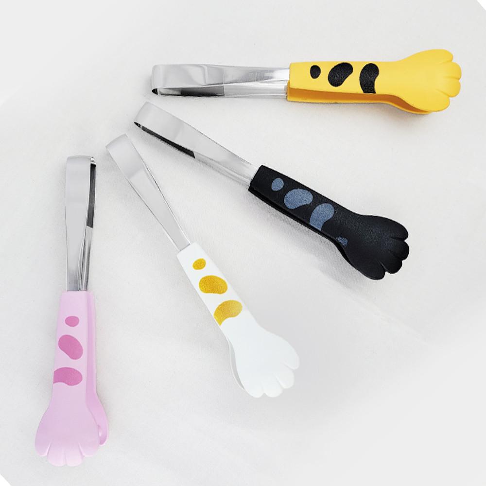 귀여운 고양이발 요리 조리집게 빵 디저트 샐러드 치킨 고양이 집게 소