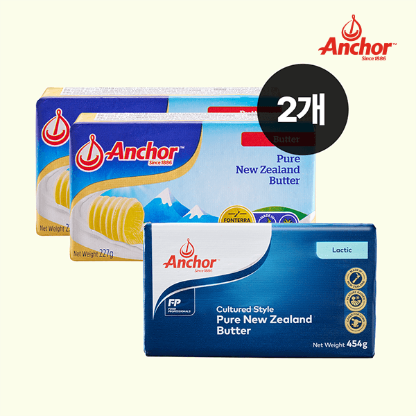 [2+1] 앵커버터 227g 2개+앵커락틱버터 454g 1개 세트할인