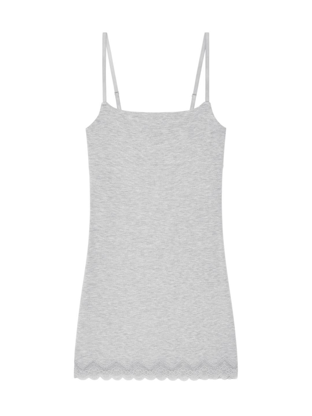 [2/12~] HEART LACE CAMI DRESS (WHITE MELANGE)