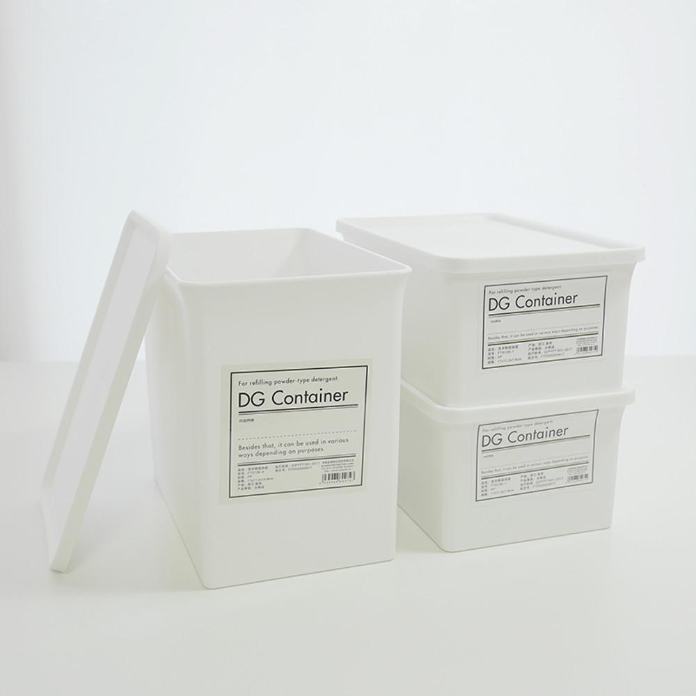 가루 세제 욕실 소품 사각 디스펜서 세탁 세제통 리필 소분 용기 공병 베이킹소다통 리필통