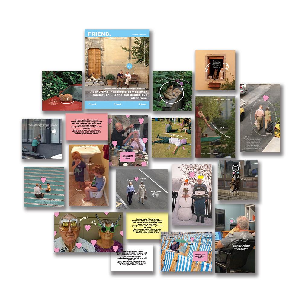 [ Friends Love Pack ] 오브제스티커 오브제 다이어리꾸미기 다꾸 다꾸스티커 스티커 스크랩