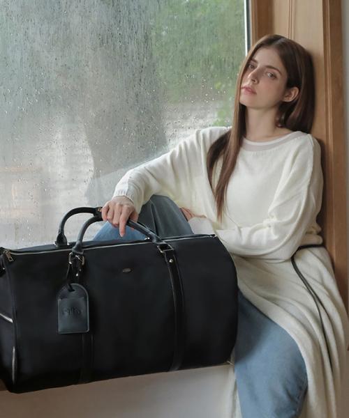 나일론 콤비 풀오픈 보스턴백