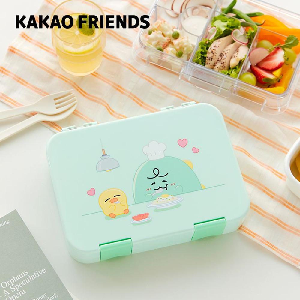카카오프렌즈 죠르디 휴대용 도시락통 찬합 피크닉 런치박스 캠핑 야외