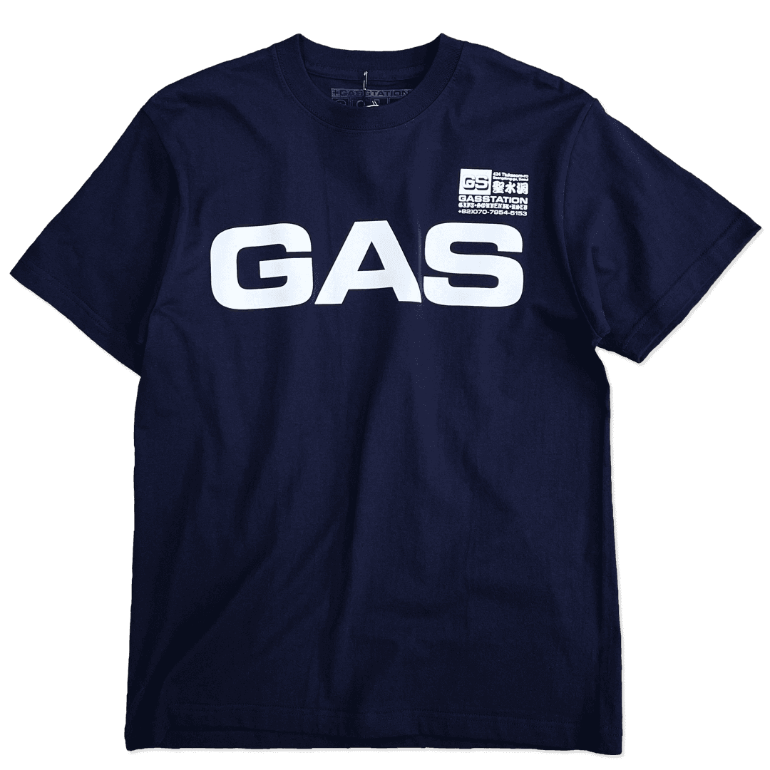 [GASSTATION] GA$ T SHIRT 002 (Navy)