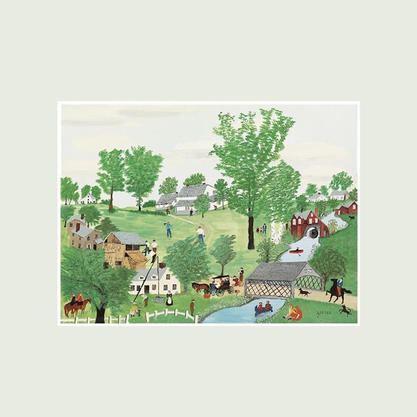 봄 그랜마모지스 작가 패널액자 60X44