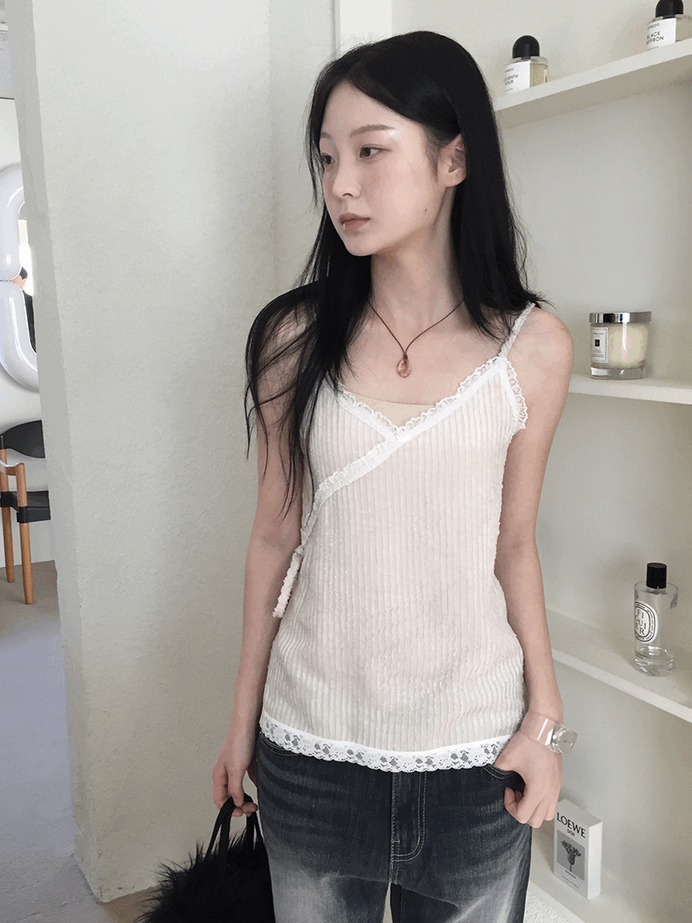 하우유 퍼밍 벨벳 레이스 뷔스티에 (2c)