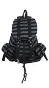 Wool stripe backpack_black