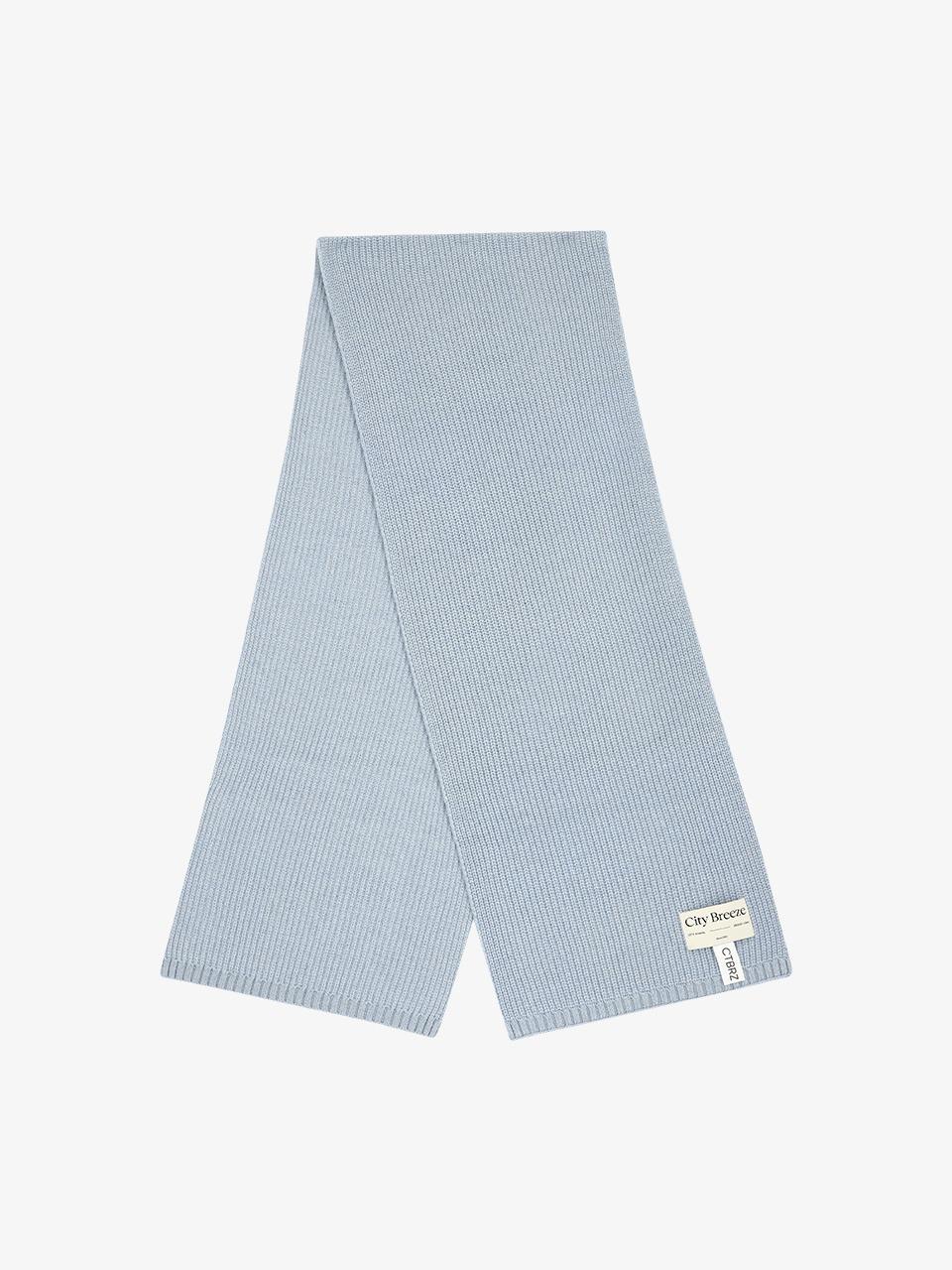 울 니트 머플러_SKY BLUE