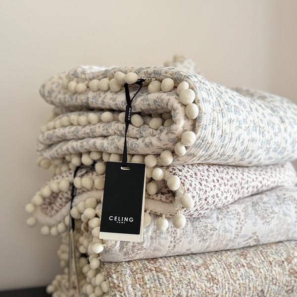 키위위 Snowball Pure Cotton Mori Blanket   스노우볼 순면 모리담요