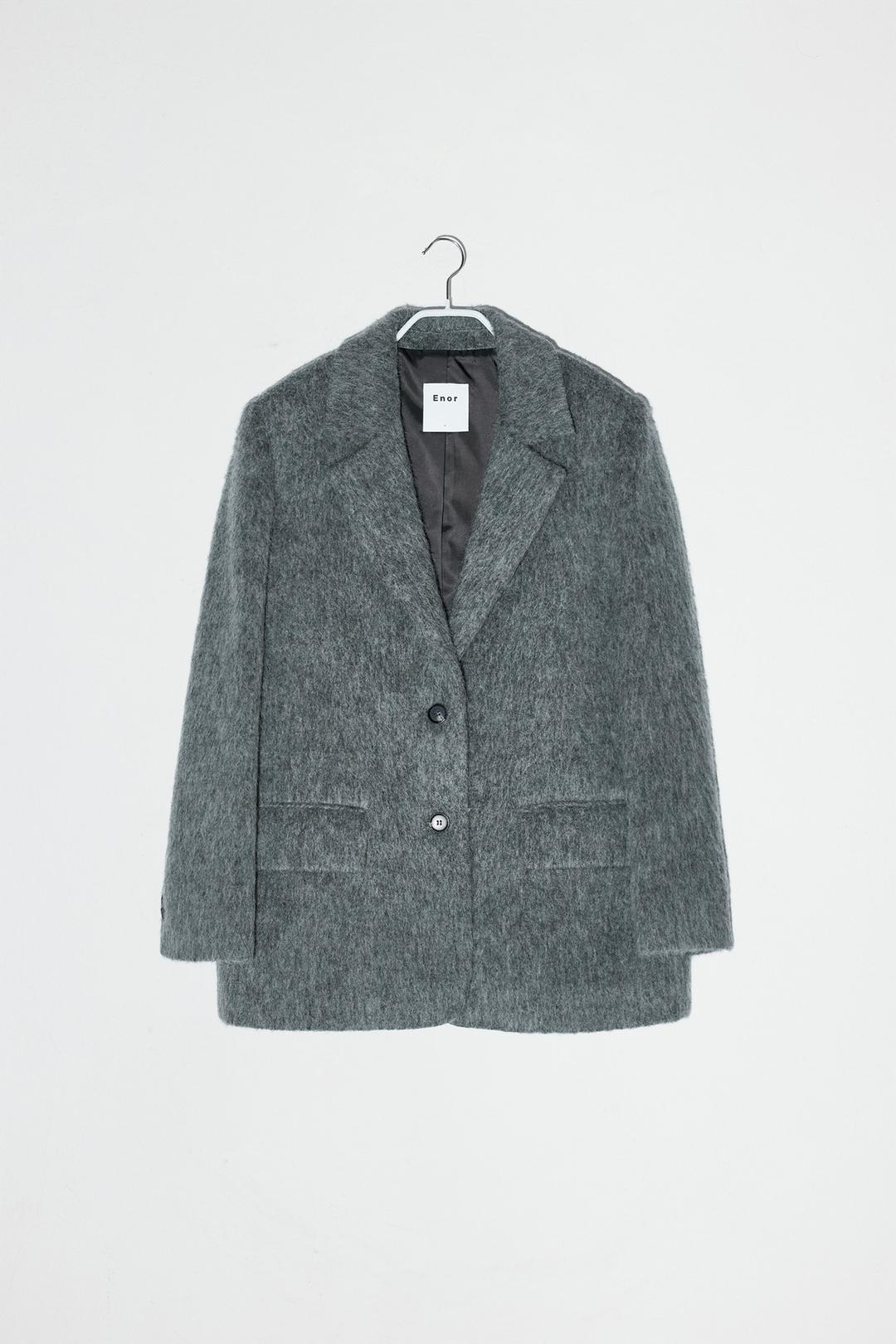 BRUSHED WOOL ALPACA JACKET