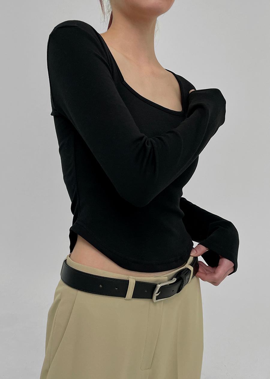 블랙업 [2천개판매] 아이콧 베이직 레더벨트