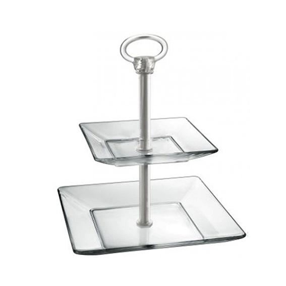 디져트 2단 유리 스텐드