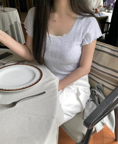 (made) lace t- shirt