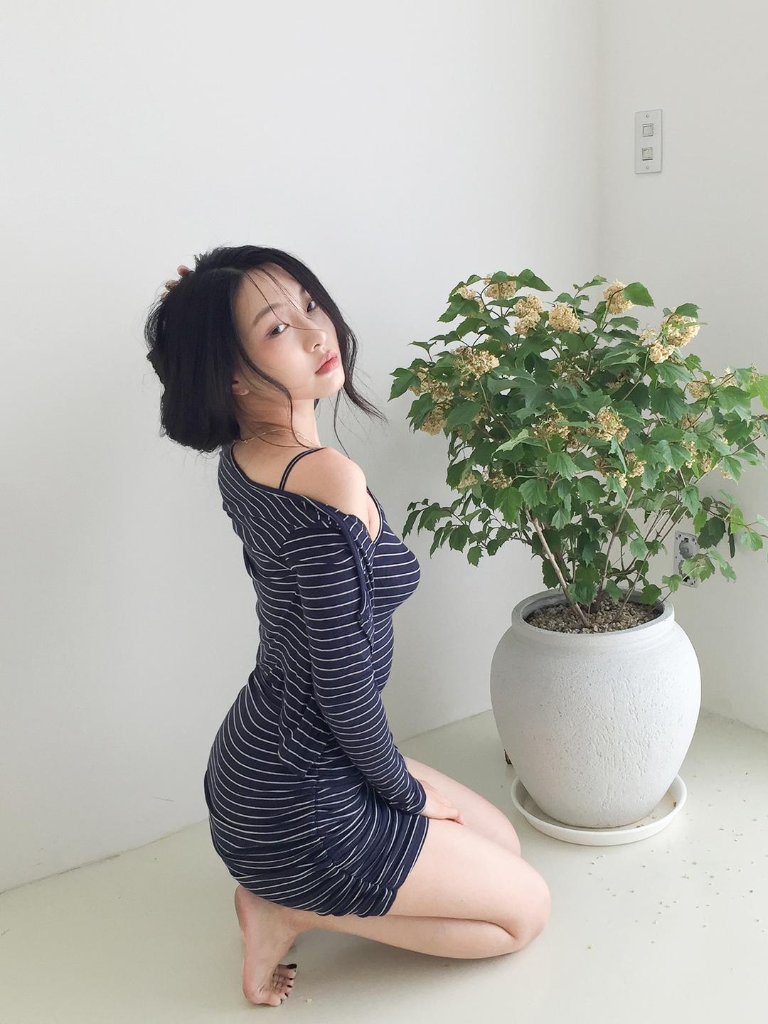 Stripe Dress Set (3color)
