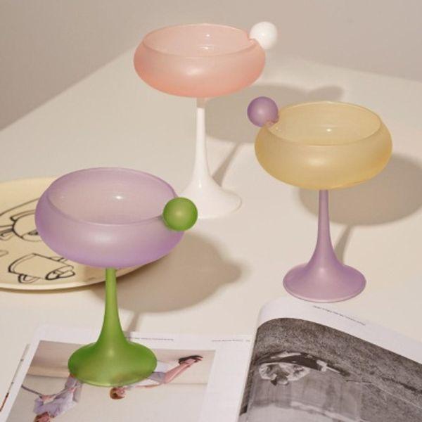 버블 고블렛 글래스 와인잔 위스키 칵테일 유리잔