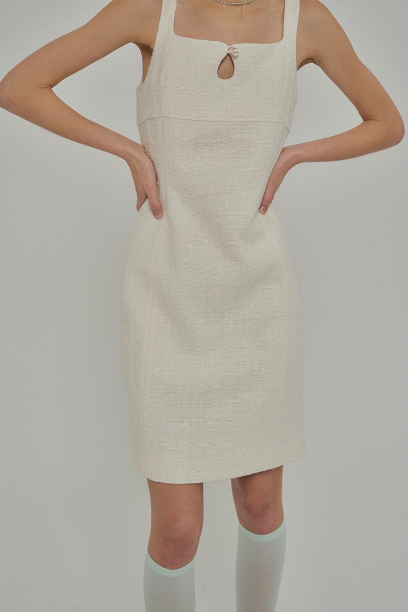 Jane tweed dress Ivory