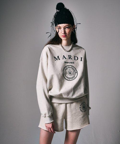 SWEATSHIRT UNIV_OATMEAL BLACK