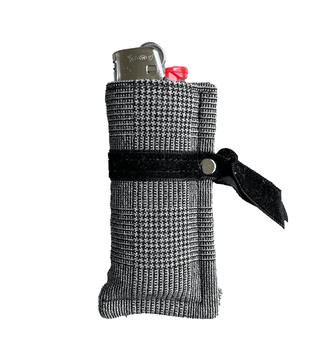 "HOUNDSTOOTH" BIC LIGHTER SLEEVE