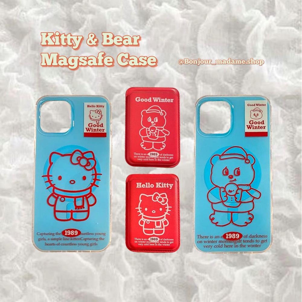 키티 베어 맥세이프 아이폰 케이스
