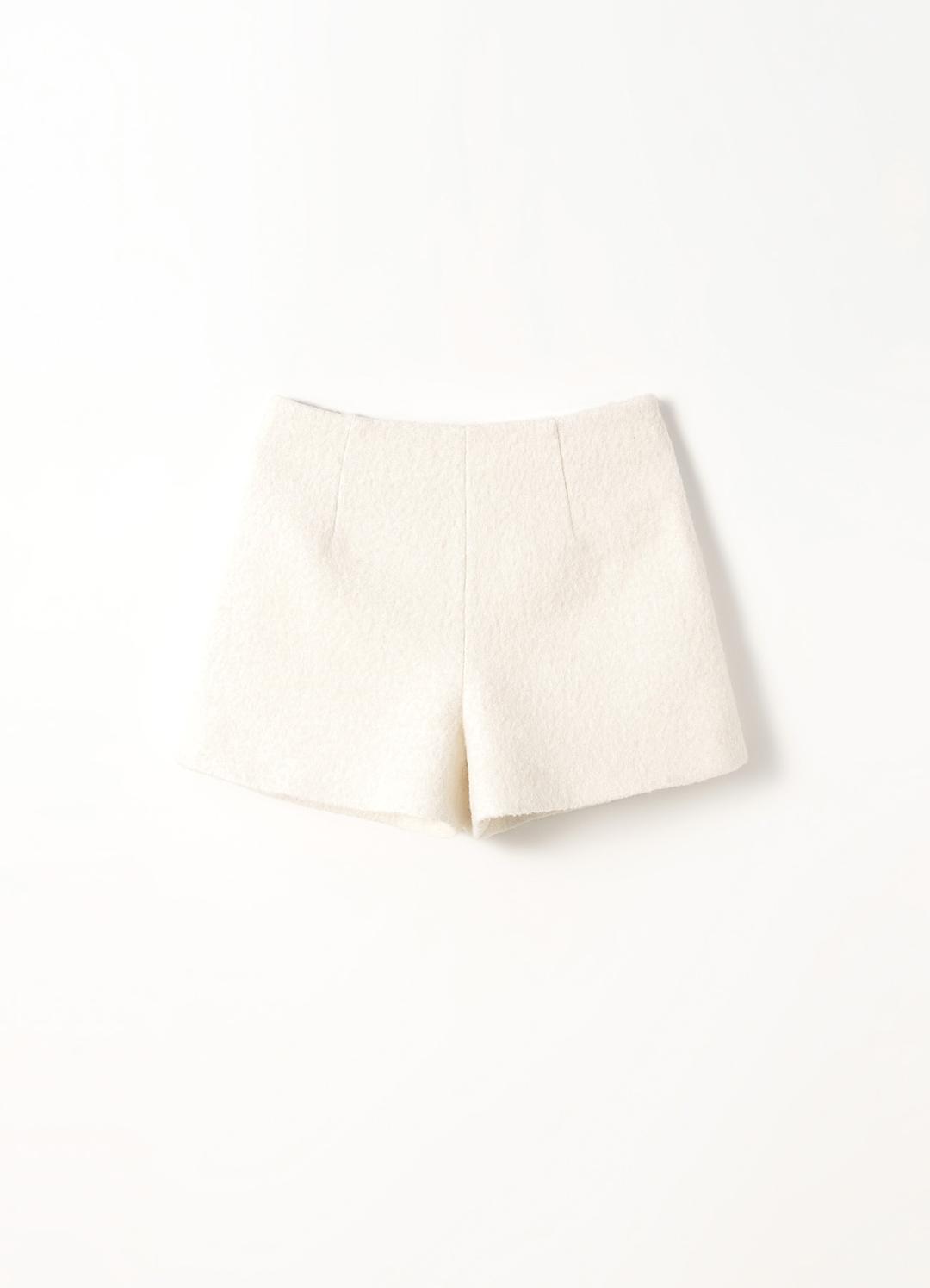 2ND Cozy Bouclé Shorts(Ivory)