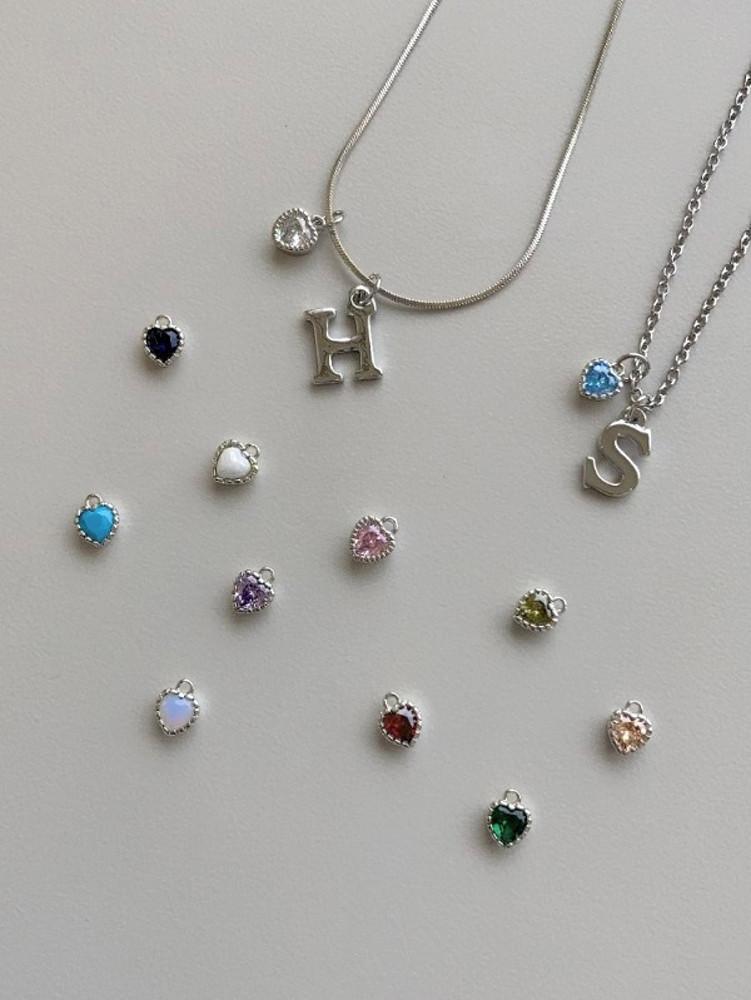 [써지컬/A to Z] 탄생석 이니셜 목걸이