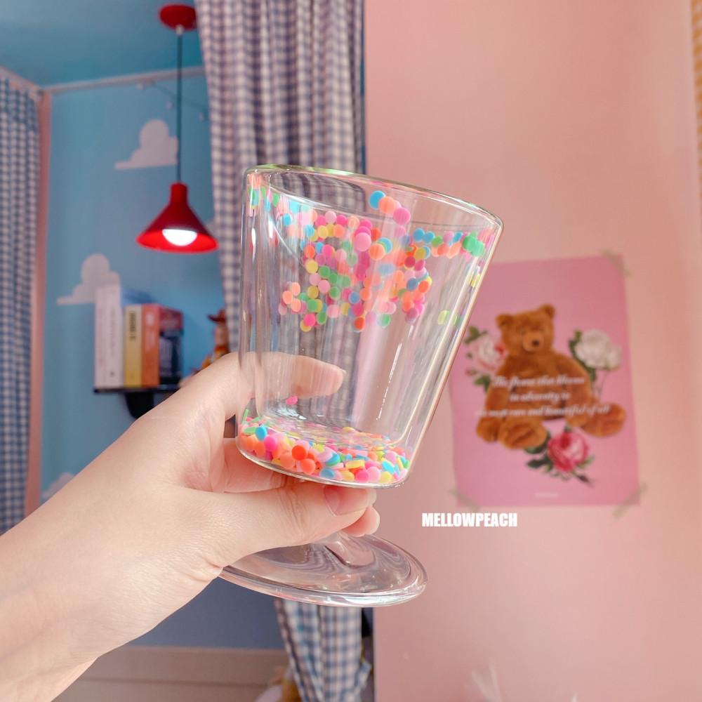 비즈 쉐이커 고블렛 / 유리컵 / 멜로우피치