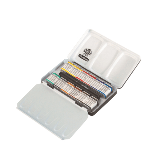 쉬민케 호라담 고체 수채화물감 1/2pan 12색 Compact Set [GS74012097]