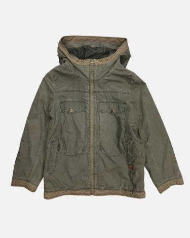 SKY BOMBER khaki military hood parka