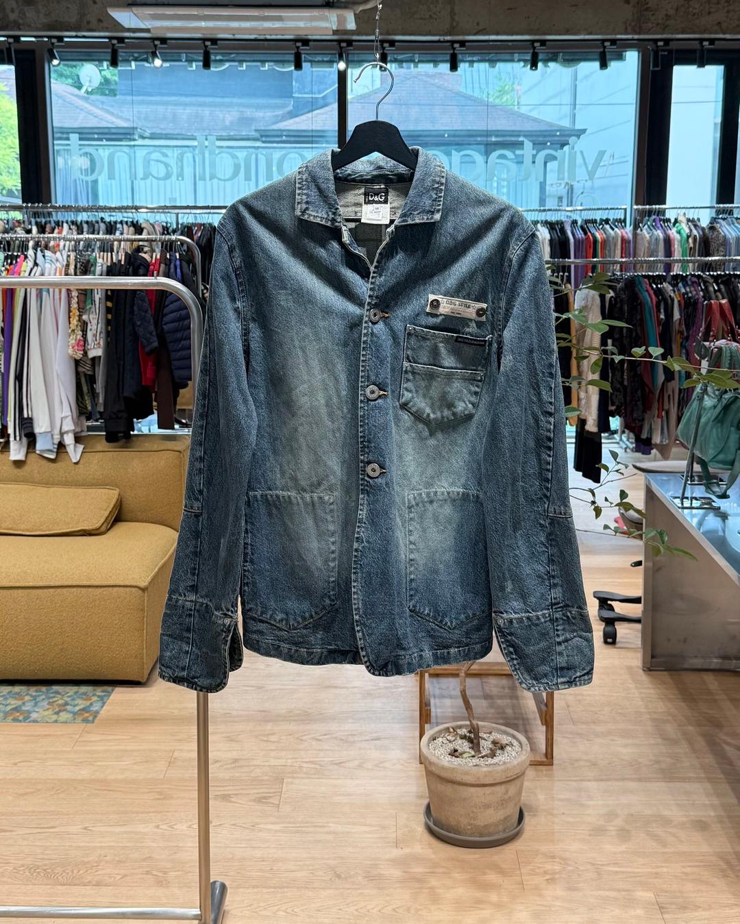 돌체앤가바나 데님 블레이저 자켓