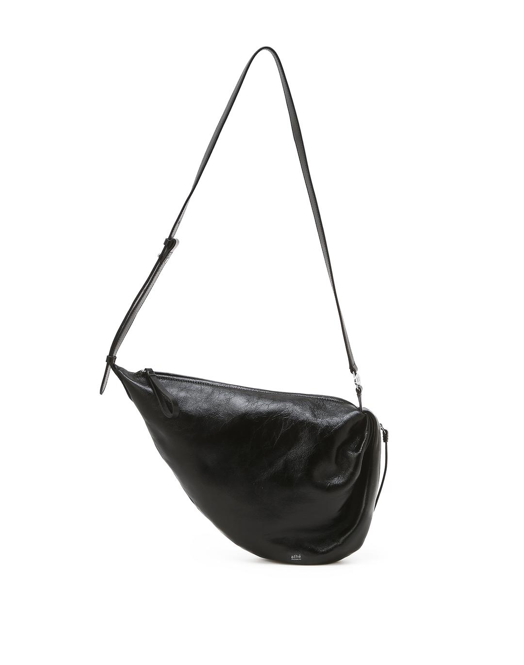 FÉVE BLACK LEATHER CROSS BAG S