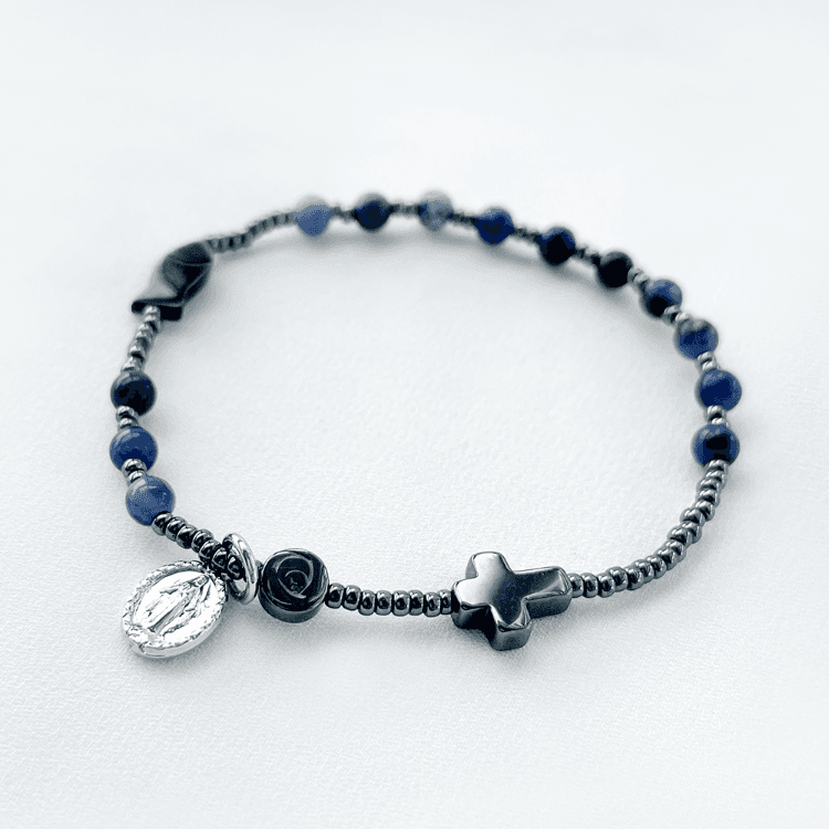 마리나 4mm 1단 묵주 팔찌 천주교 성물