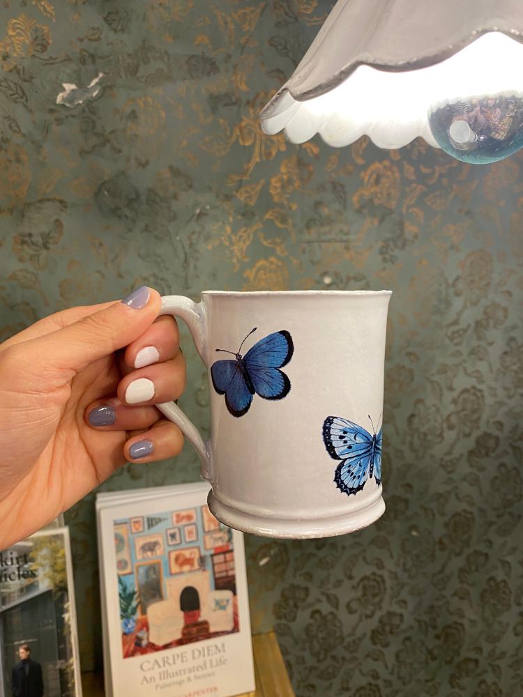 [아스티에 드 빌라트]  존데리앙 블루 빠삐용 머그 컵 TSSJHN58