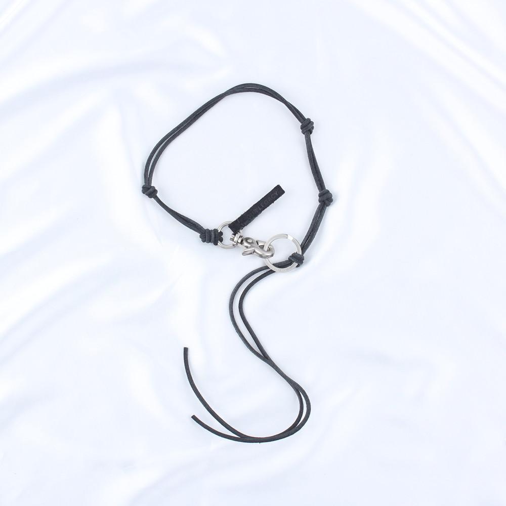 아워레가시 라돈 목걸이 키체인 팬던트 블랙 래더 A2208LBL