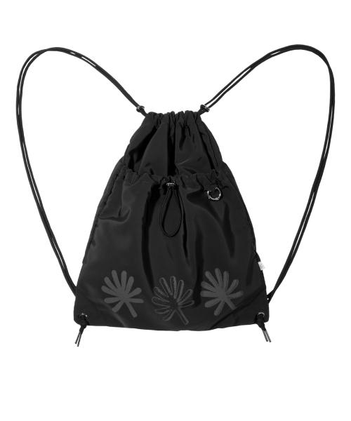 DD layer symbol gym sack string bag (BLACK)