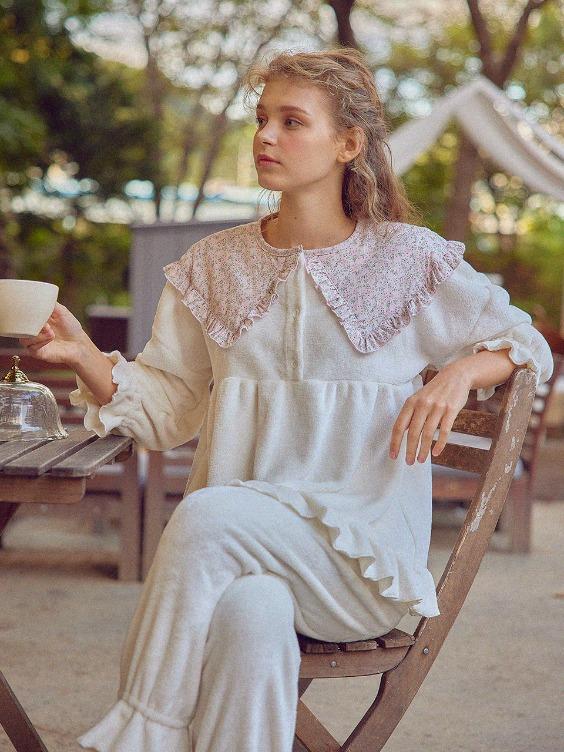 3614-BAWHT 프로방스 투피스 Cream