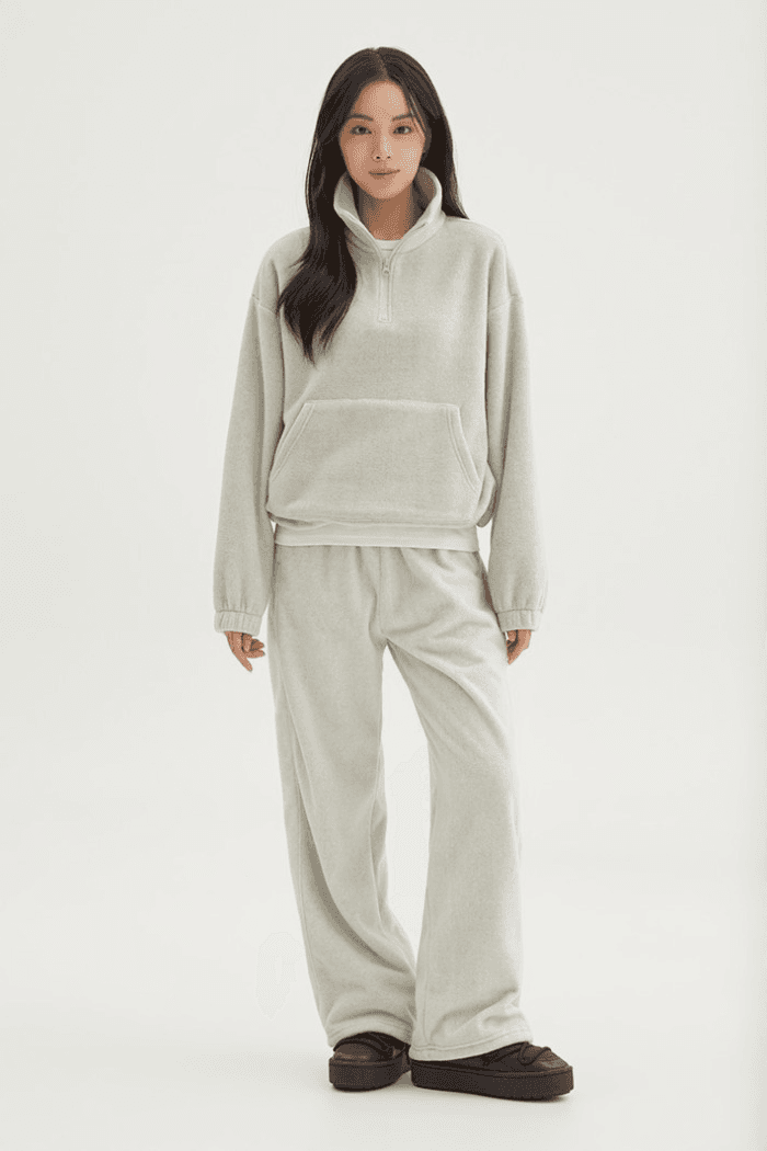 여성 플리스 2-WAY 와이드 팬츠_SPFTF4TG01