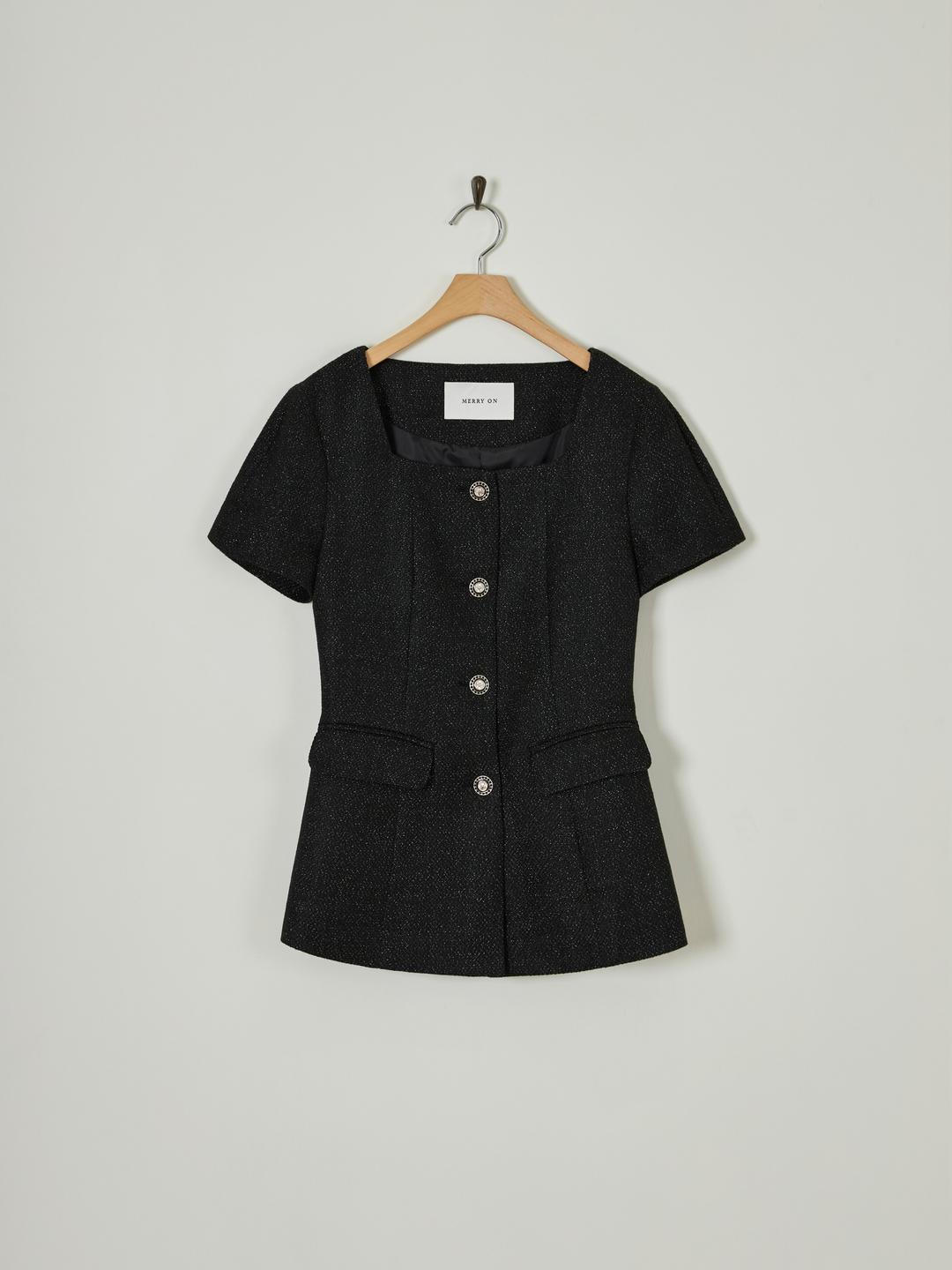 제니 트위드 자켓[BLACK][오늘 출발]