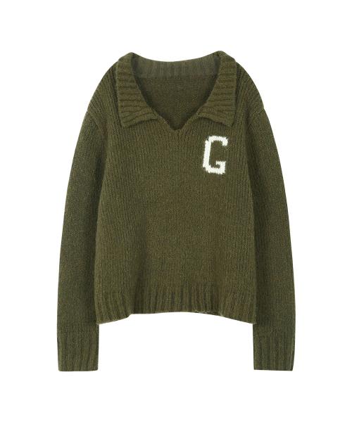 그레일즈(GRAILZ)  G SPORTS KNIT POLO SWEATER [GREEN] - 사이즈 & 후기 | 무신사