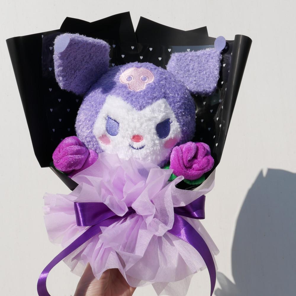 산리오 중형 복슬 쿠로미 졸업식 인형꽃다발