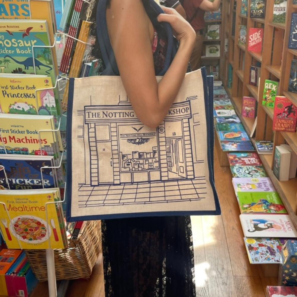 [바로배송] 영국 런던 노팅힐서점 북샵 쥬트 에코백 네추럴