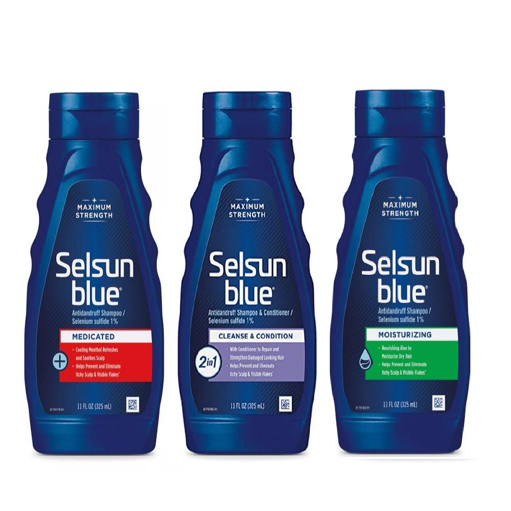 셀선블루 멘톨 비듬 지루성 케어 샴푸 325ml 3종 메디케이티드